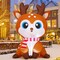GOOSH 5 FT Christmas Inflatable Reindeer Cute Deer with Built-in LEDs